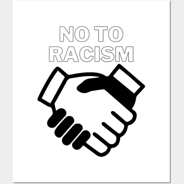 no to racism Wall Art by NOUNEZ 